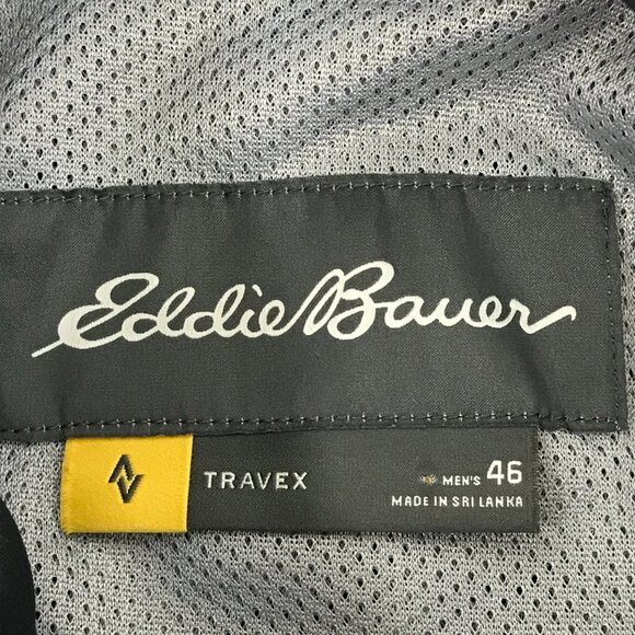 Eddie Bauer Travex Voyager Travel Blazer Men's Size 46 Black Outdoor Business - Picture 7 of 11